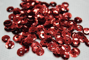 Пайетки россыпью 6 мм 10 г №03 красный