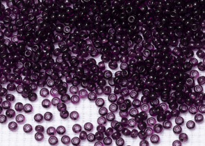 Бисер Чехия круглый 06/0 50г 20060h прозрачный сиреневый квадратное отверстие