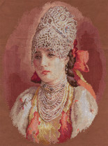 Набор для вышивания " PANNA" " Золотая серия" VH- 0903 ( ВХ- 0903 ) " Боярышня" 